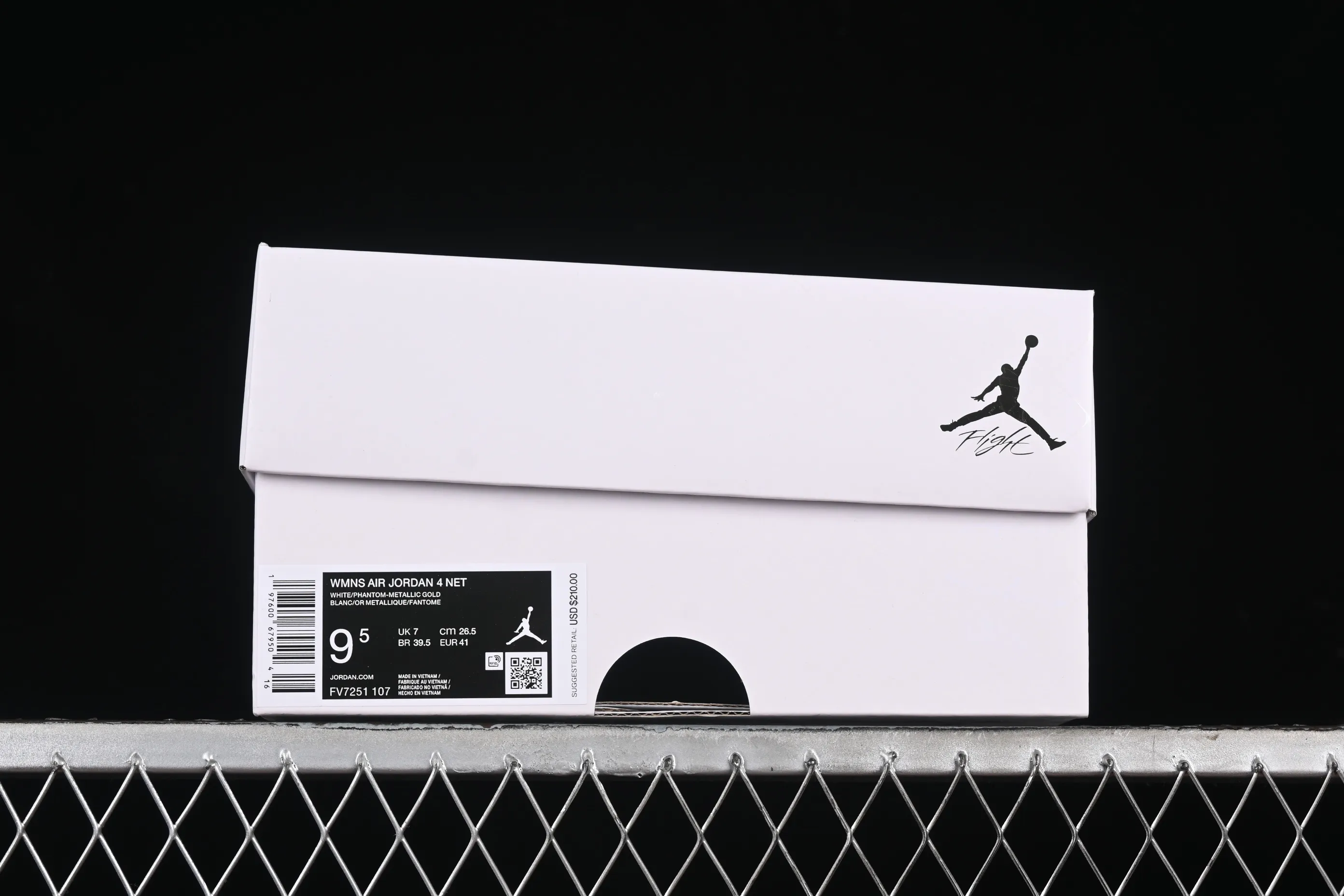 All Categories Air Jordan Jordan Series Basketball Shoes Air Jordan 4 Air Jordan 4 "Net" AJ4 Joe 4 Grid White Retro Basketball Shoes FV7251-107